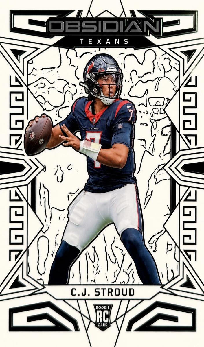 2023 Panini Obsidian Football Electric Etch Contra C.J. Stroud #140 PSA 9