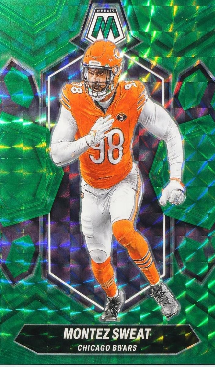 2024 Panini Mosaic Football Green Montez Sweat #41