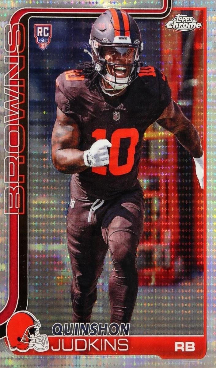 2025 Topps Chrome Football Pulsar Refractor Quinshon Judkins #325