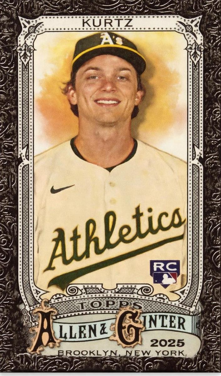 2025 Topps Allen & Ginter Baseball Mini Black Bordered Nick Kurtz #296