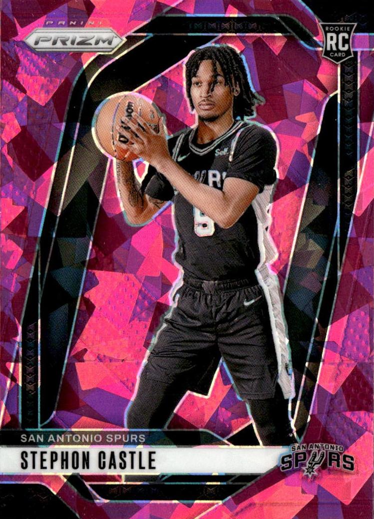2024 Panini Prizm Basketball Pink Ice Stephon Castle #234 PSA 9