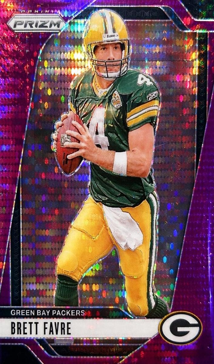 2024 Panini Prizm Football Purple Pulsar Brett Favre #110