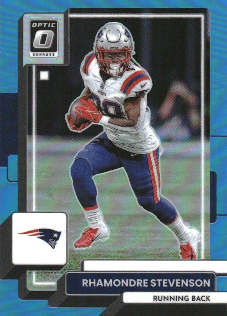 2022 Donruss Optic Football Aqua Rhamondre Stevenson #135