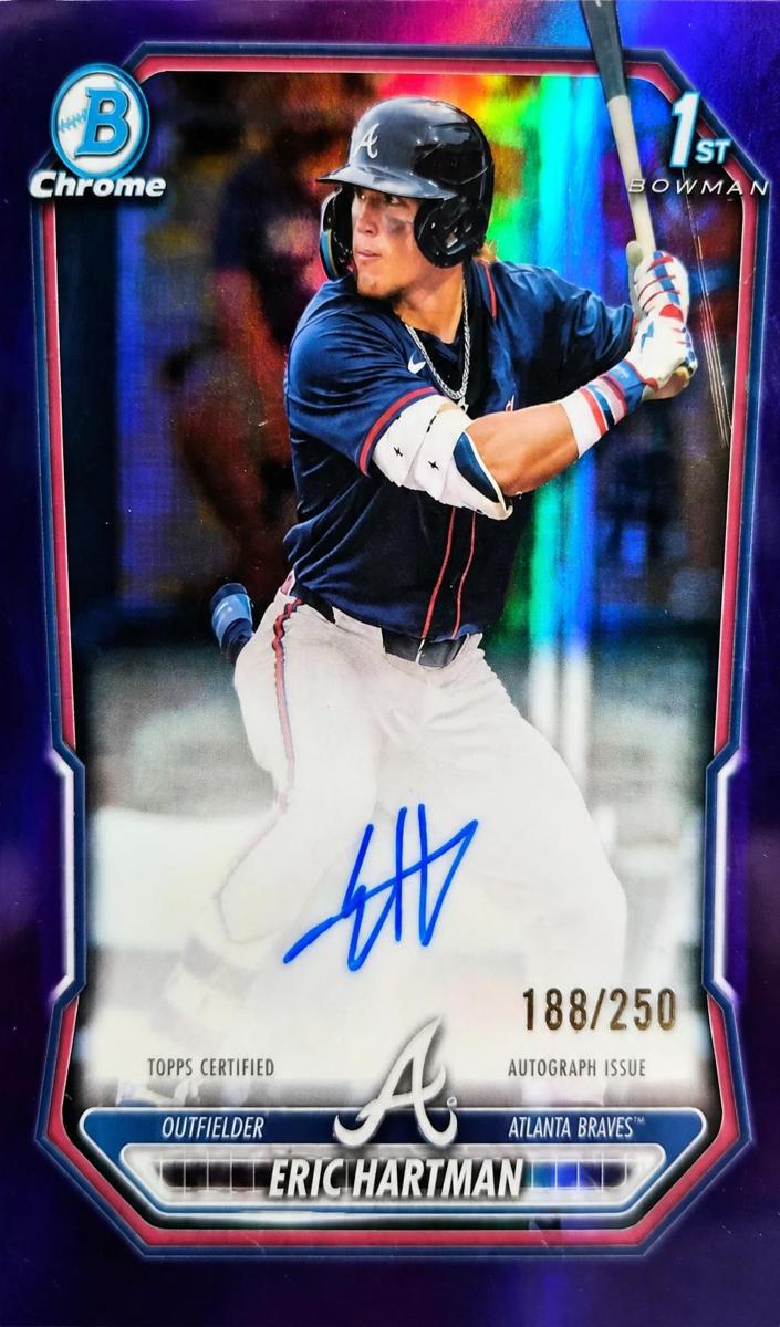 2026 Bowman Baseball Purple Refractor Eric Hartman #CPA-EHA