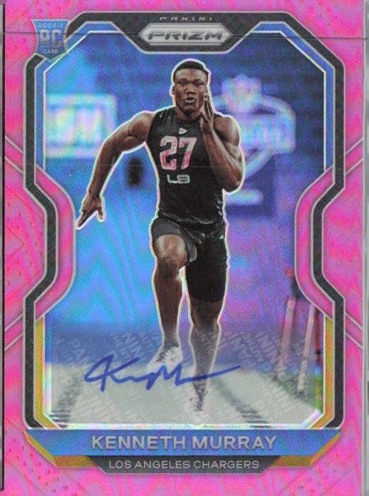 2020 Panini Prizm Football Pink Prizm Kenneth Murray #327