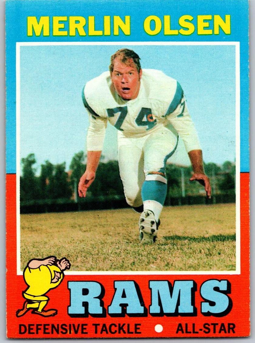 1971 Topps Football Merlin Olsen #125
