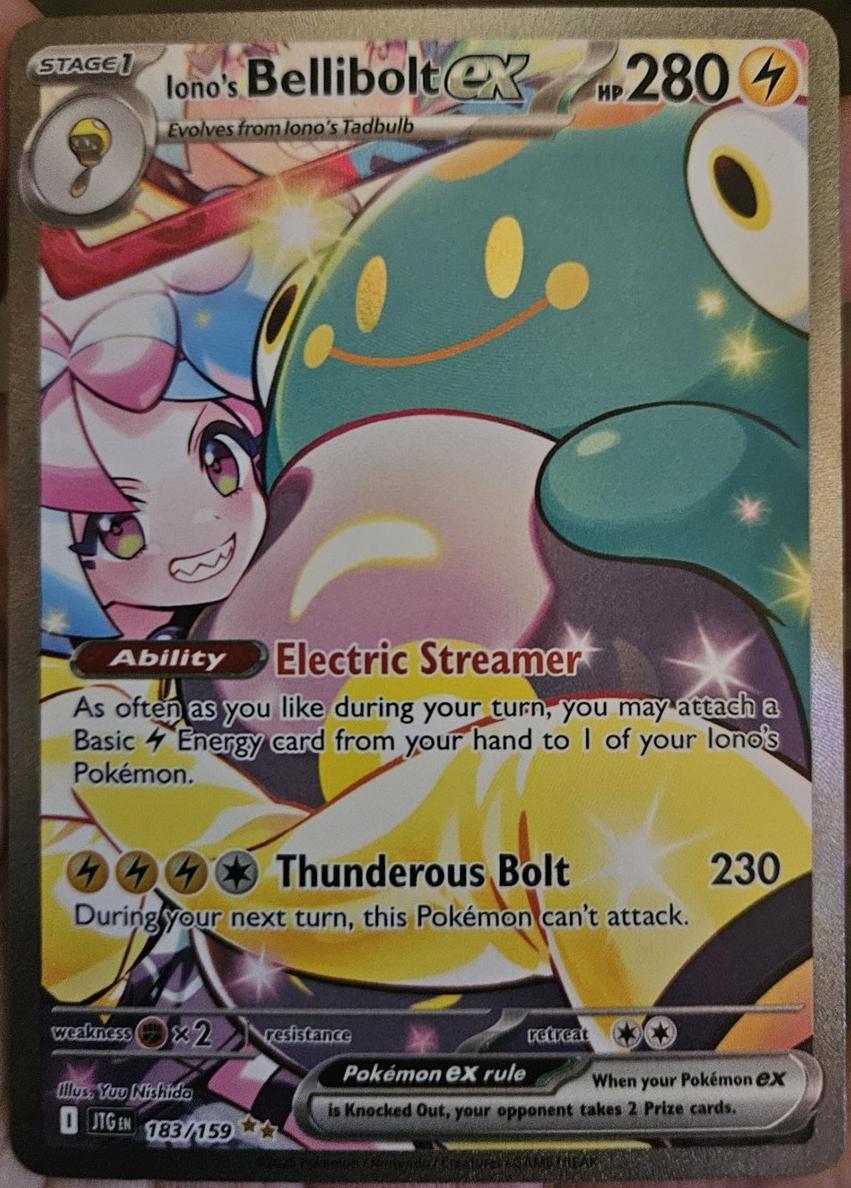 2025 Pokemon Scarlet & Violet Journey Together Iono's Bellibolt EX #183 RAW Ungraded