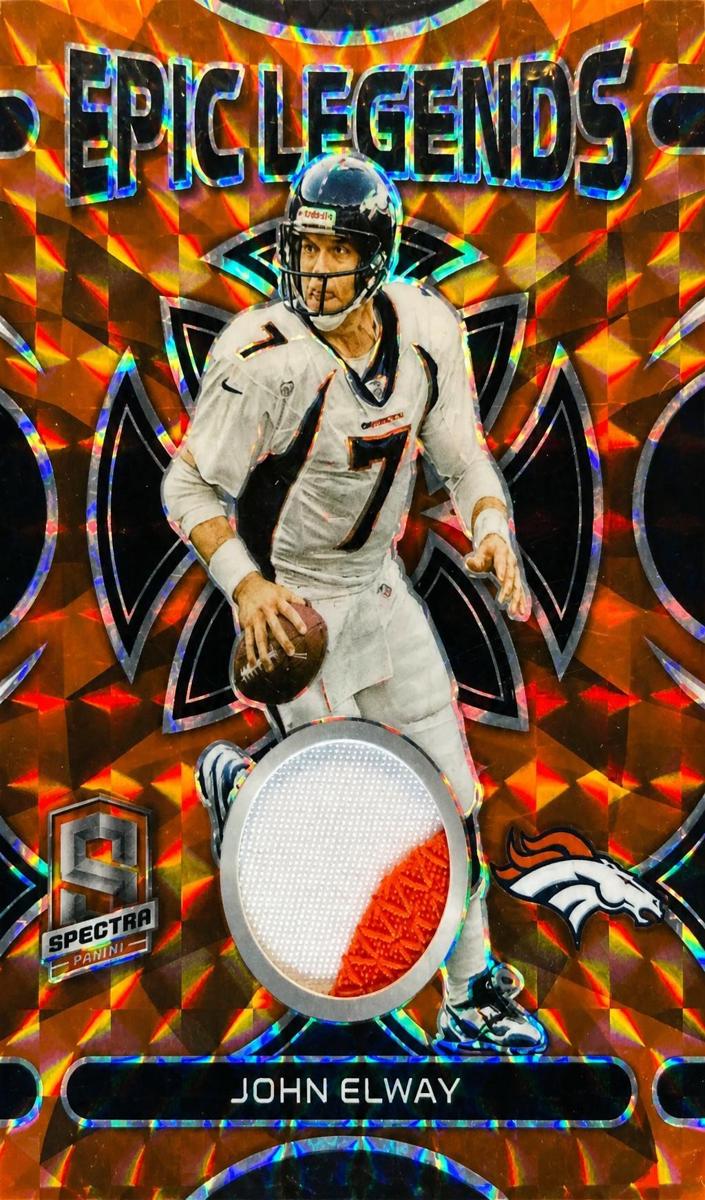 2023 Panini Spectra Football Neon Orange John Elway #ELM-JEL