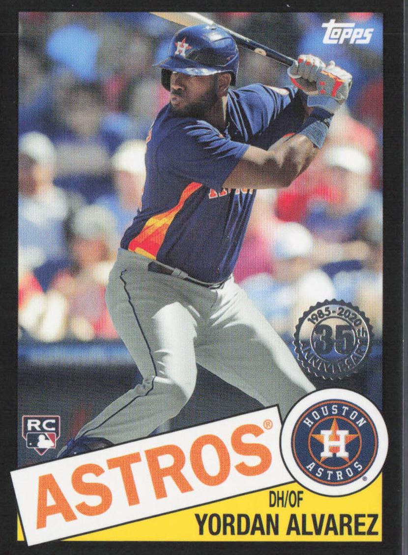2020 Topps Update Baseball Yordan Alvarez #85TB-18 PSA 9