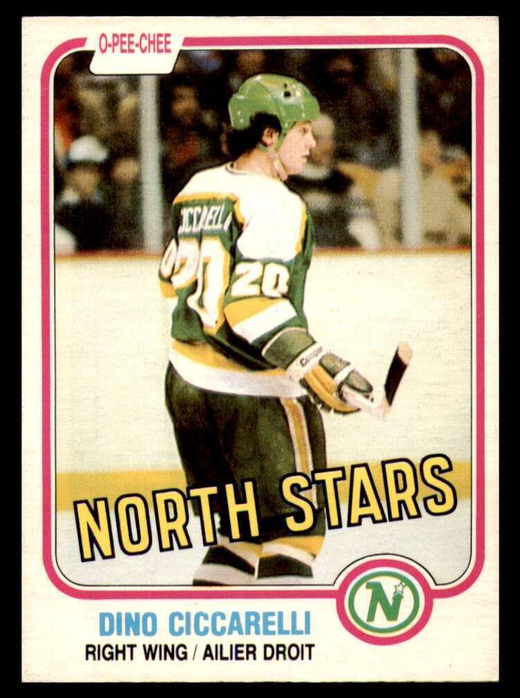 1981 O-Pee-Chee Hockey Dino Ciccarelli #161 PSA 8