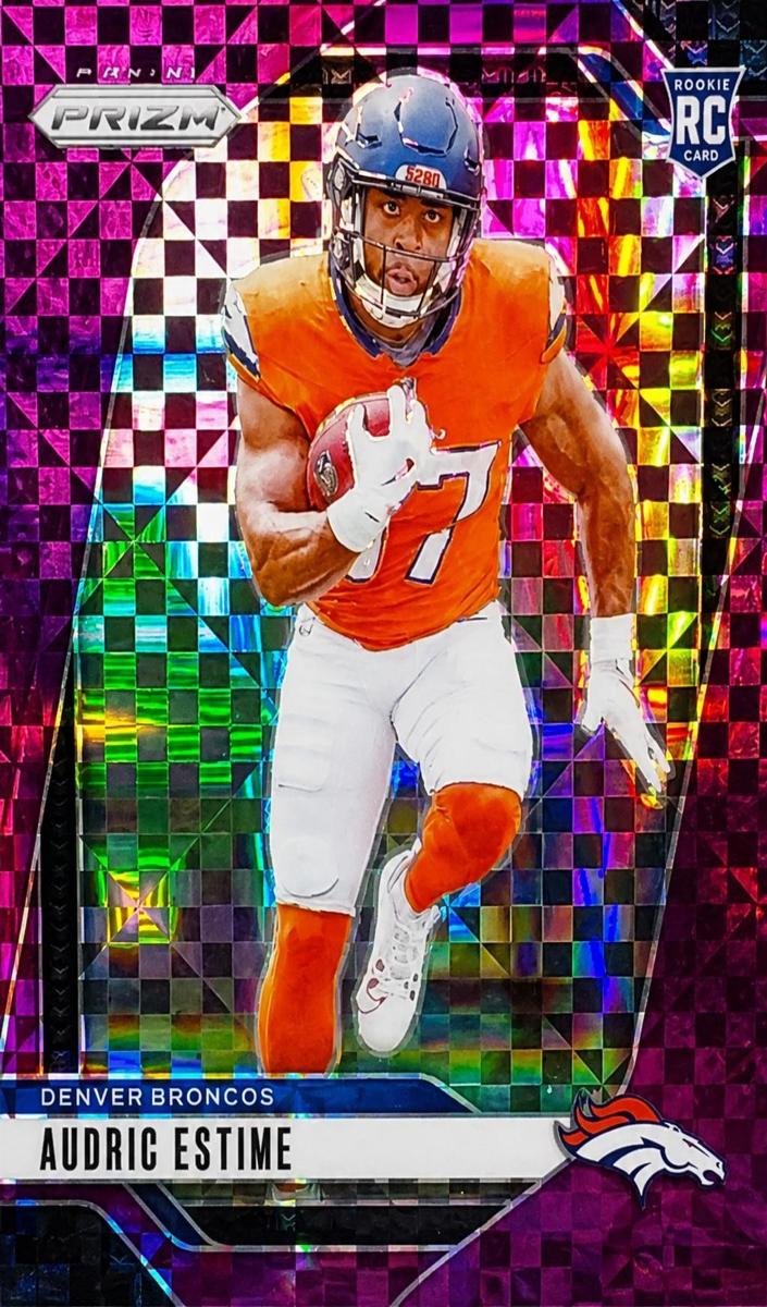 2024 Panini Prizm Football Purple Power Audric Estime #306 PSA 9