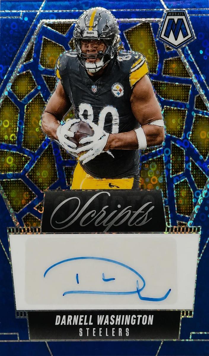 2025 Panini Mosaic Football No Huddle Blue Darnell Washington #SCR-DWN