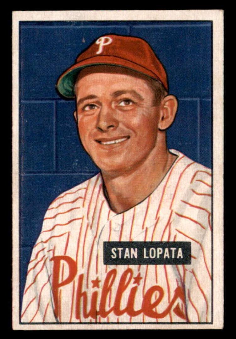1951 Bowman Baseball Stan Lopata #76