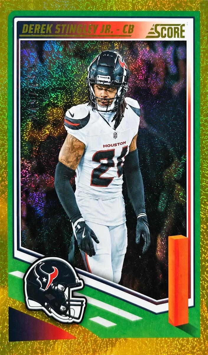 2025 Panini Score Football Dots Gold Derek Stingley Jr. #194