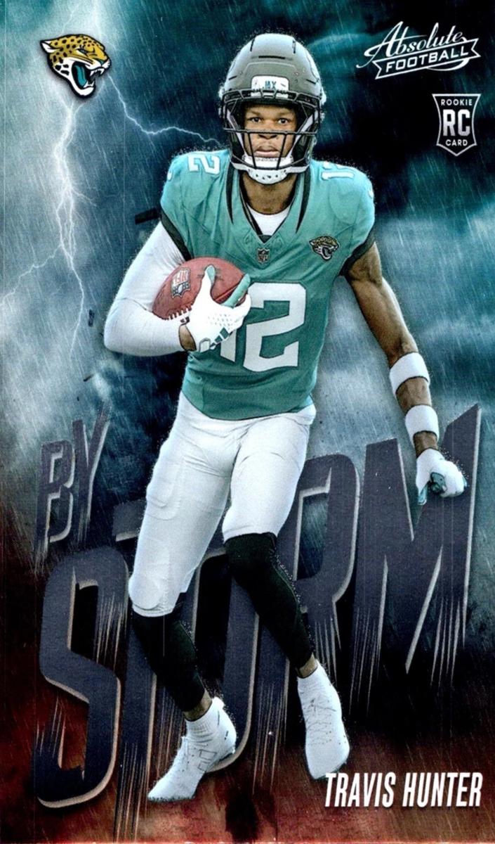 2025 Panini Absolute Football Travis Hunter #17 PSA 8