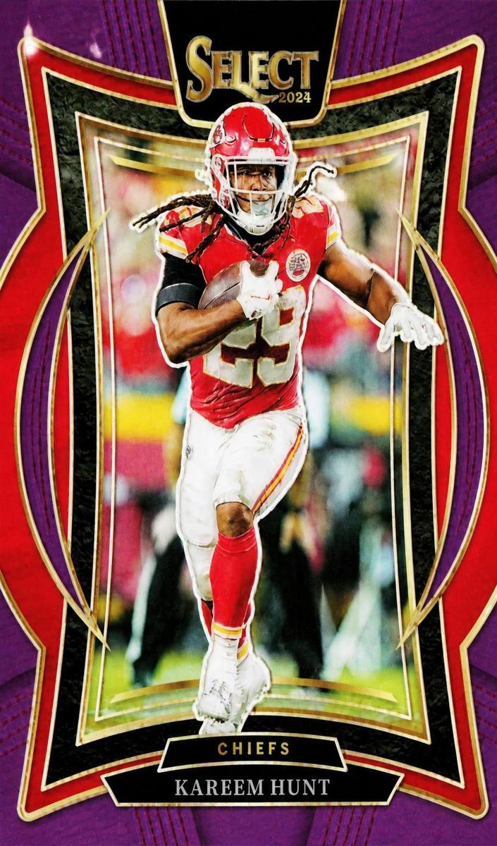 2024 Panini Select Football Purple Kareem Hunt #75