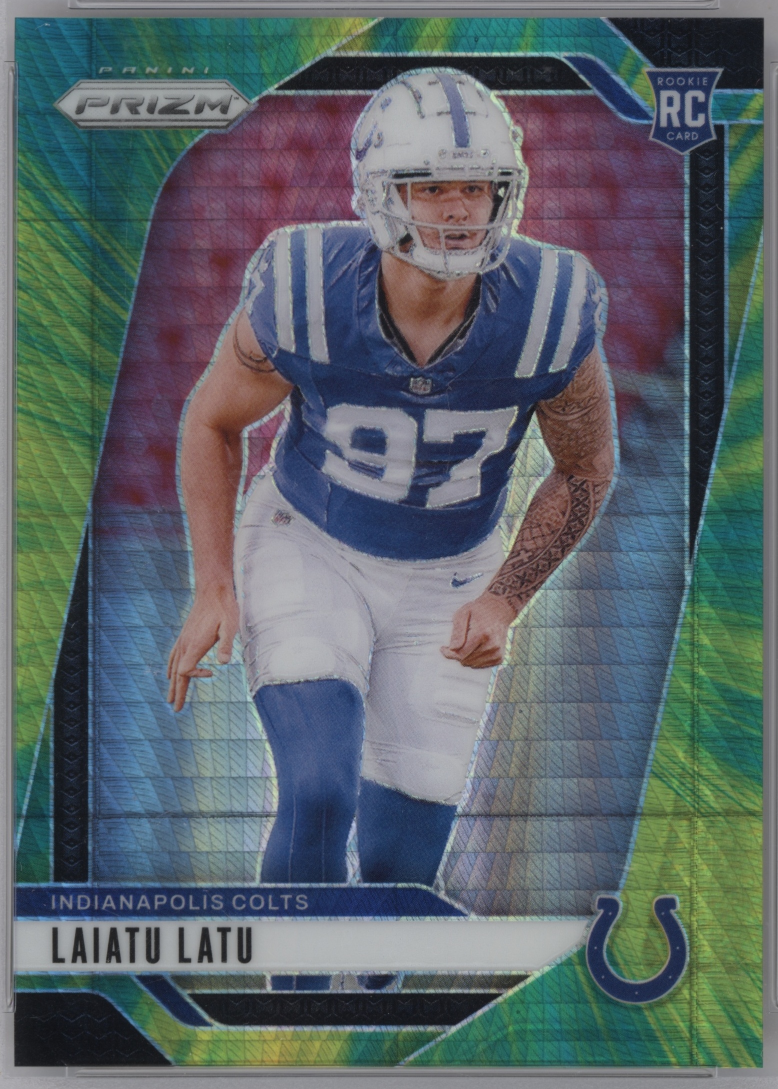 2024 Panini Prizm Football Hyper Laiatu Latu #366 PSA 10