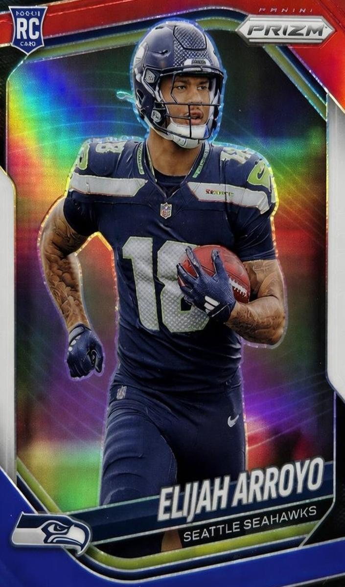 2025 Panini Prizm Football Red White and Blue Elijah Arroyo #309