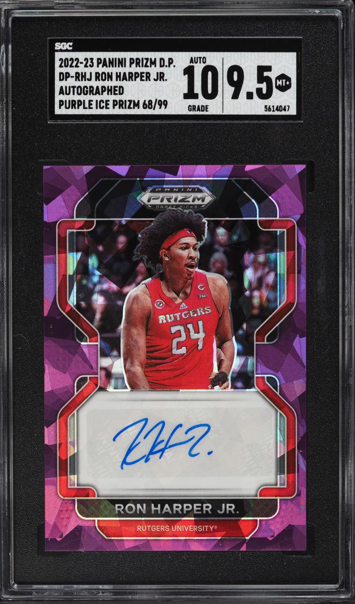 2022 Panini Prizm Draft Picks Basketball Purple Ice Ron Harper Jr. #DP-RHJ