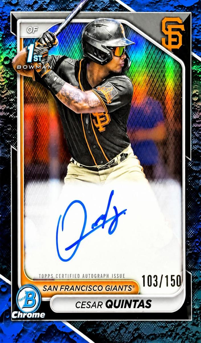 2024 Bowman Chrome Prospects Baseball Blue Lunar Cesar Quintas #CPA-CQ