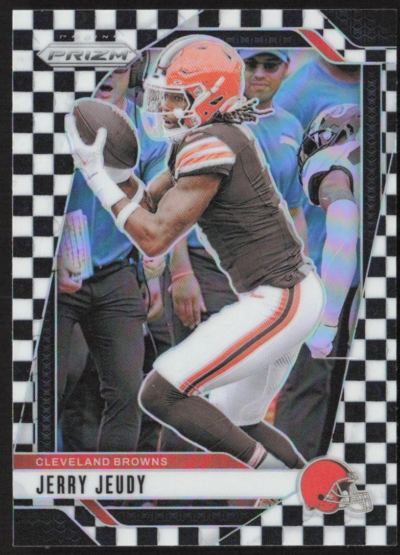 2024 Panini Prizm Football Black and White Checker Jerry Jeudy #67