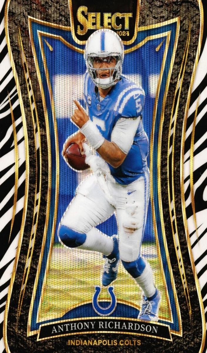 2024 Panini Select Football Zebra Anthony Richardson #306