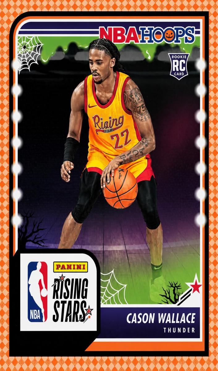 2023 Panini Haunted Hoops Basketball Orange Cason Wallace #281