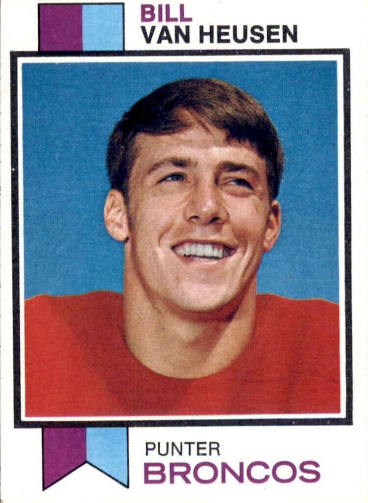 1973 Topps Football Bill Van Heusen #128