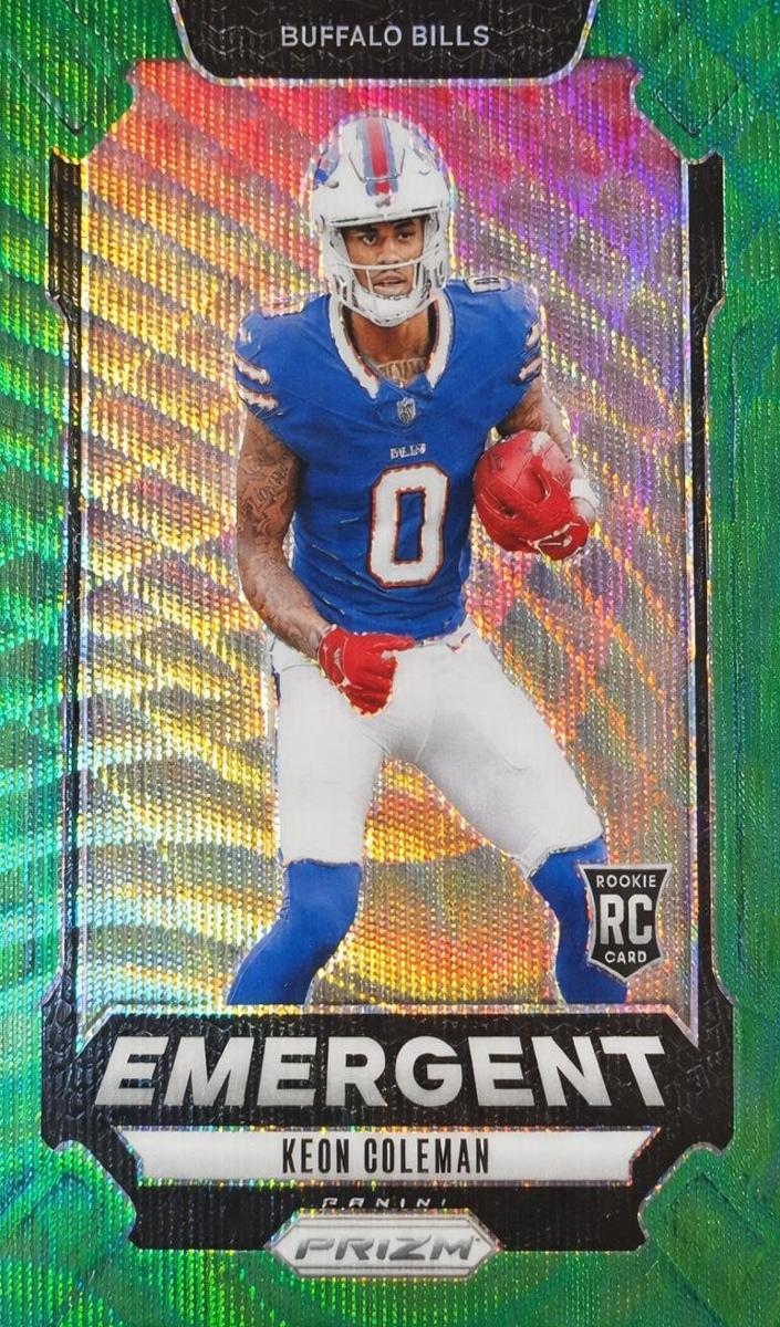 2024 Panini Prizm Football Green Wave Keon Coleman #16