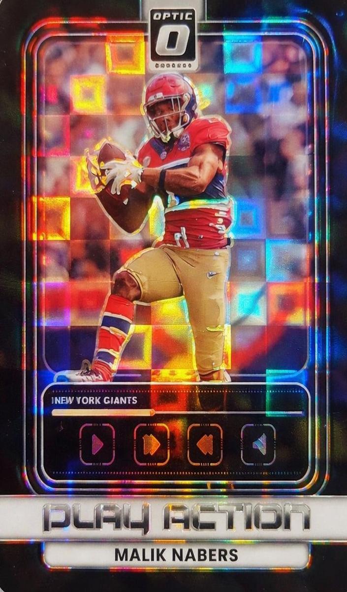 2025 Donruss Optic Football Black Pandora Malik Nabers #14