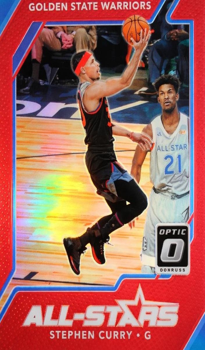 2017 Donruss Optic Basketball Red Stephen Curry #1 PSA 9