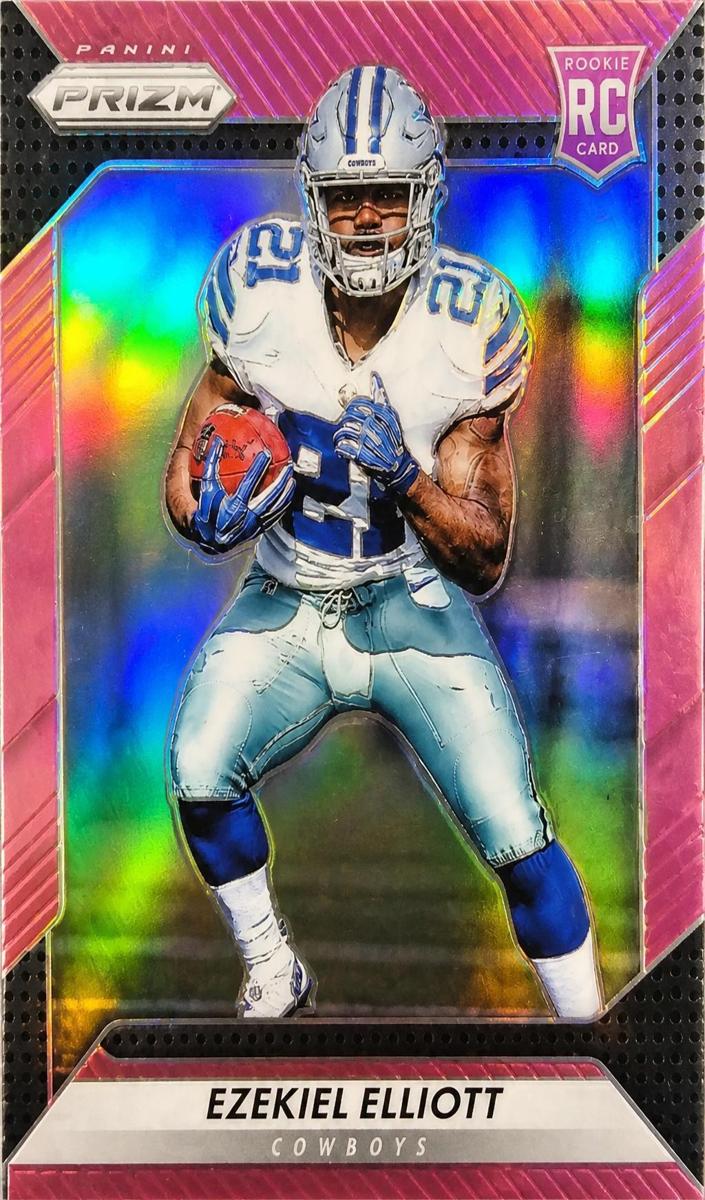 2016 Panini Prizm Football Pink Prizm Ezekiel Elliott #238 PSA 9