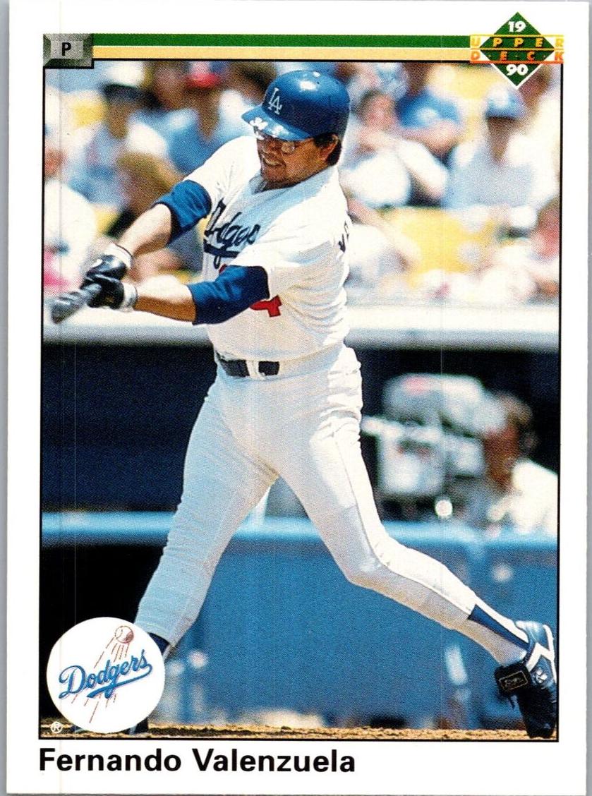 1990 Upper Deck Baseball Fernando Valenzuela #445 CGC 9