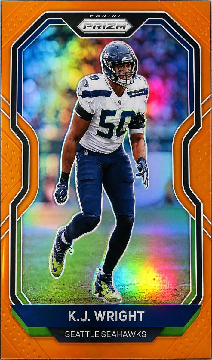 2020 Panini Prizm Football Orange Prizm K.J. Wright #297