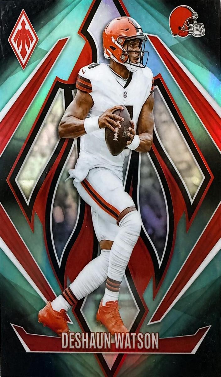 2024 Panini Phoenix Football Teal Fade Deshaun Watson #46