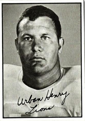 1961 Topps CFL Football Urban Henry #5