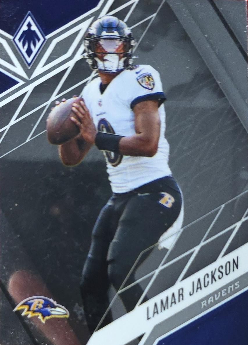 2022 Panini Phoenix Football Lamar Jackson #15 PSA 9