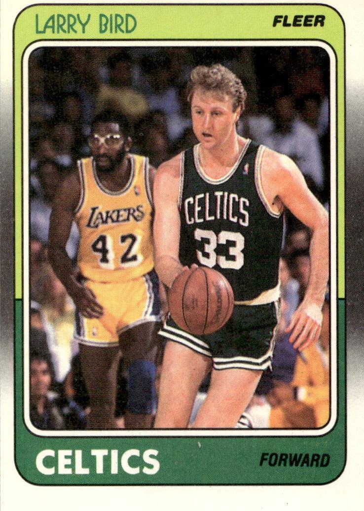 1988 Fleer Basketball Larry Bird #9 RAW Ungraded