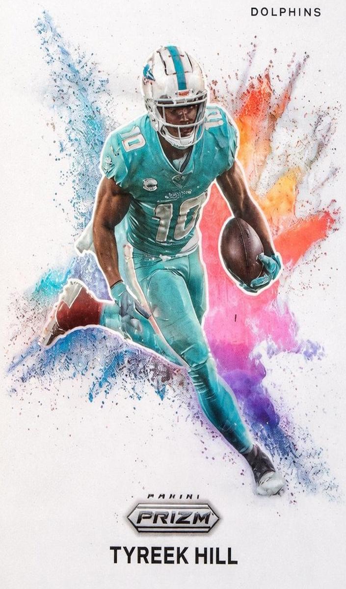 2023 Panini Prizm Football Color Blast Tyreek Hill #CB-23 PSA 10