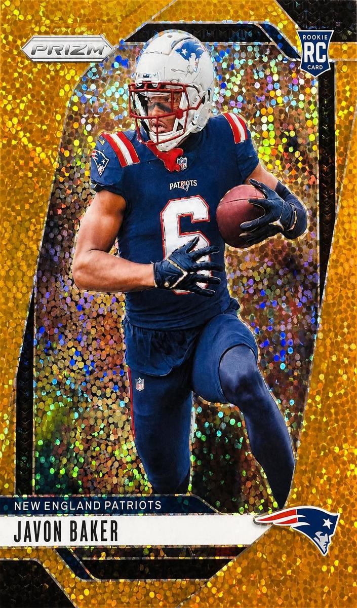 2024 Panini Prizm Football Gold Sparkle Javon Baker #344