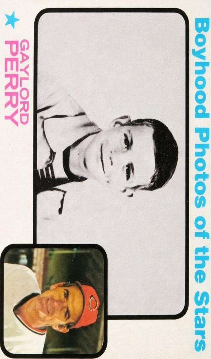 1973 Topps Baseball Boyhood Photo Gaylord Perry #346