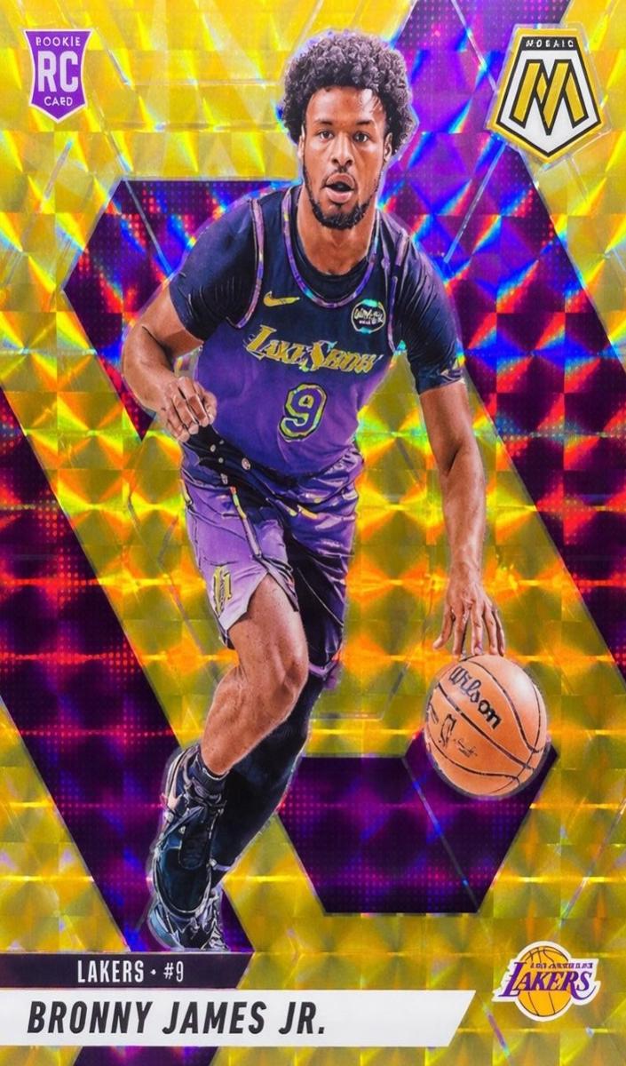 2024 Panini Mosaic Basketball Reactive Yellow Bronny James Jr. #214 PSA 9