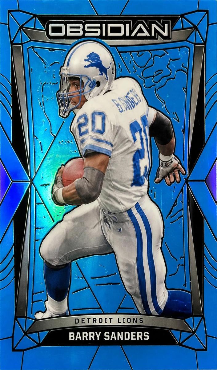 2024 Panini Obsidian Football Blue Barry Sanders #66