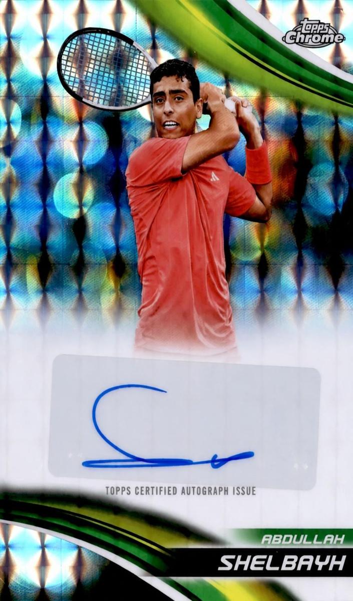 2025 Topps Chrome Tennis Geometric Refractor Abdullah Shelbayh #CA-ASH