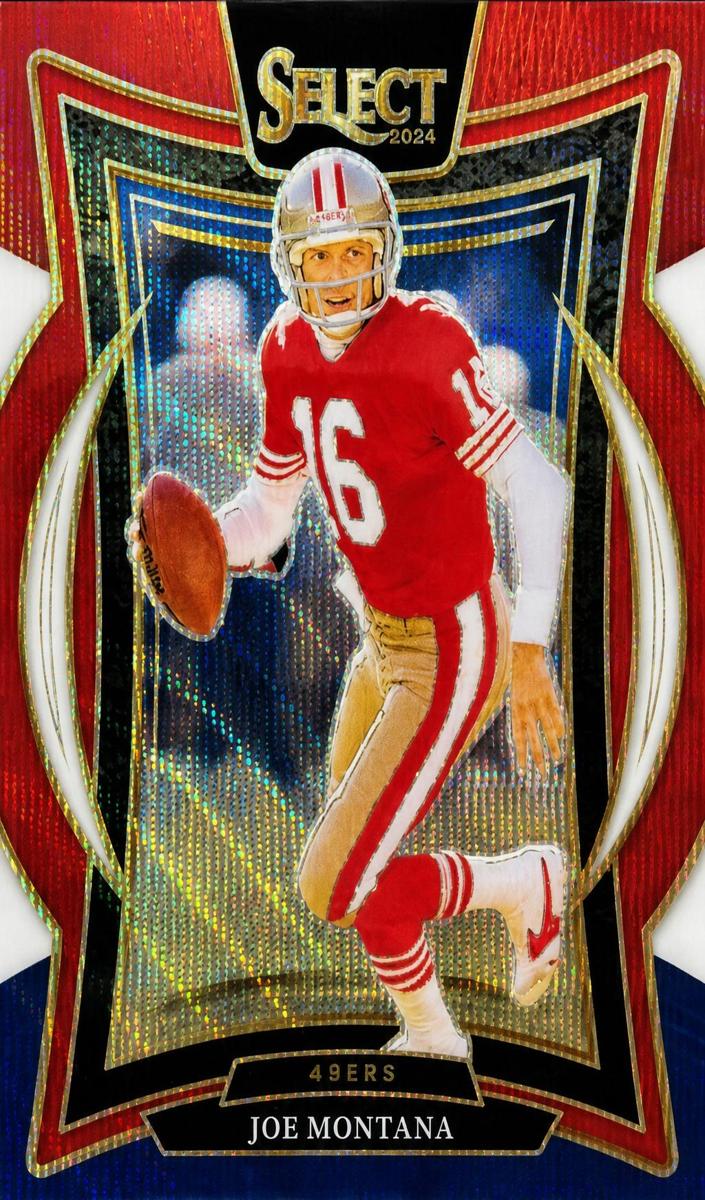 2024 Panini Select Football Tri-Color Joe Montana #70