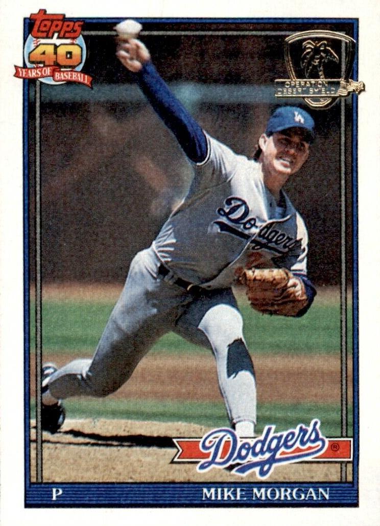 1991 Topps Baseball Mike Morgan #631 PSA 10