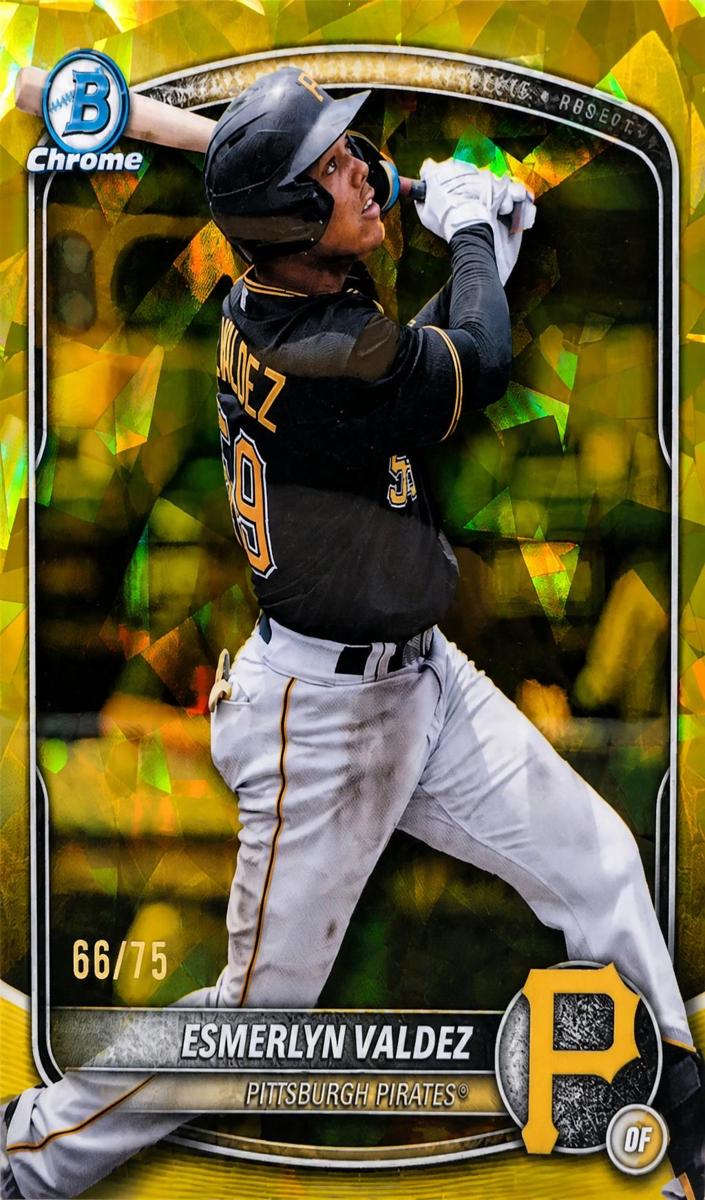 2025 Bowman Draft Sapphire Baseball Yellow Sapphire Esmerlyn Valdez #BDC-110