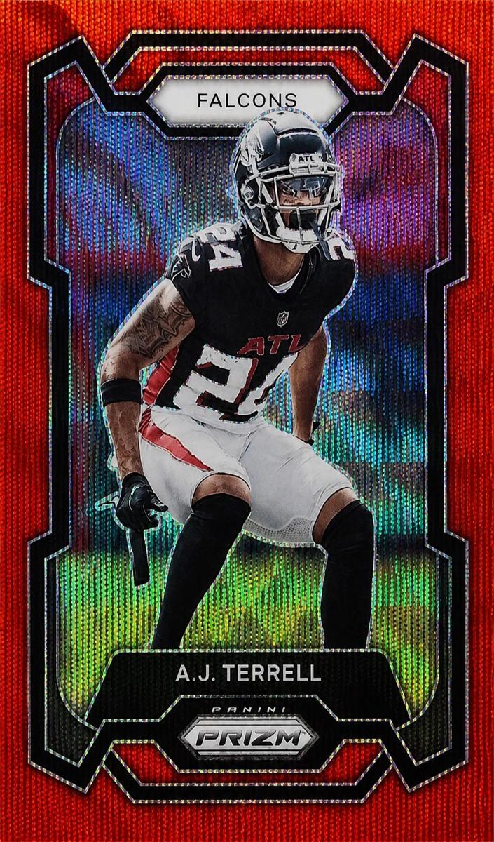 2023 Panini Prizm Football Red Wave A.J. Terrell #17