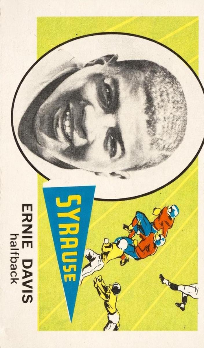 1961 NU-Cards Football Ernie Davis #143