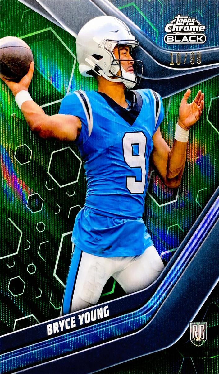 2023 Topps Composite Football Green Wave Refractor Bryce Young #106